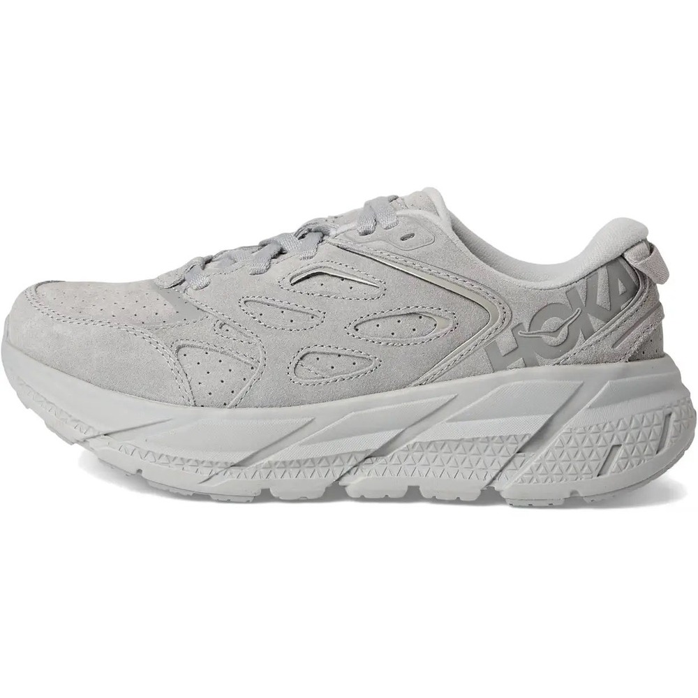 Hoka Clifton L Suede Shifting limestone blue Running Shoes Sneakers Wome
